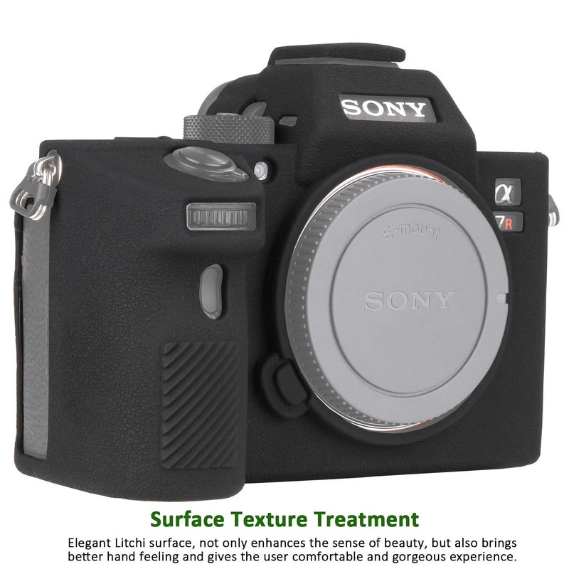 Easy Hood Camera Case for Sony Alpha a7III a7 III a7R III a7RIII ILCE-7RM3 a73 a7R3 a7R Mark III Soft Silicone Rubber Protective Body Housing Case Skin Camera Protector Cover (Black) - Image 4